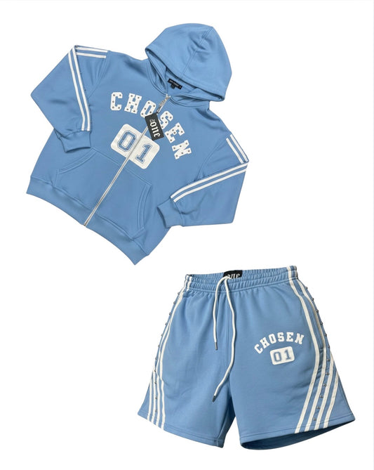 Blue Chosen 1 Shorts Set