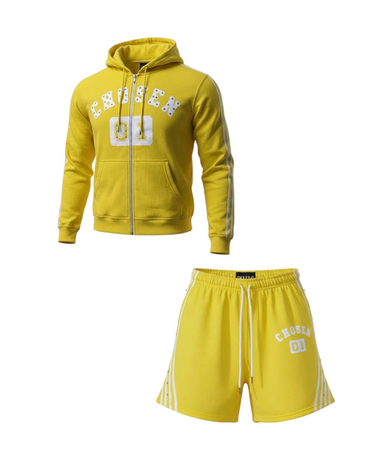 Yellow Chosen 1 Shorts Set